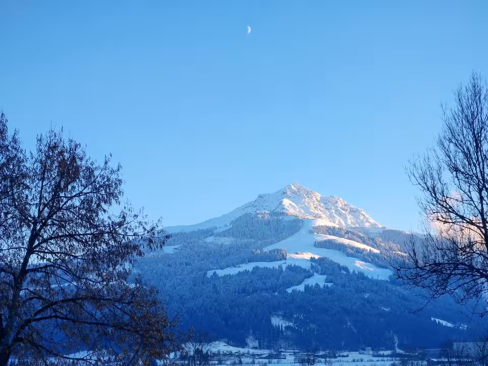 Weitblick auf die Kitzbüheler Alpen vom Garten
